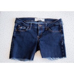 Hollister Midi Shorts Dark Wash Low-rise